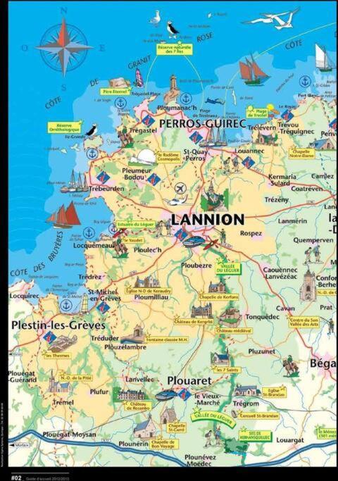 Maison Lannion Historique - Cote De Granit Rose Extérieur photo
